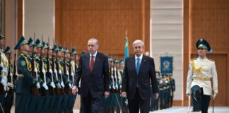 Во Дворце Независимости состоялась церемония встречи Реджепа Эрдогана