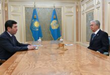 Глава государства принял председателя мажилиса Ерлана Кошанова