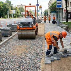 В Туранском районе продолжается масштабное благоустройство улиц