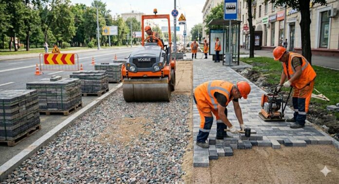 ремонт тротуаров