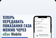 Показания потребленного газа можно передавать через eGov Mobile