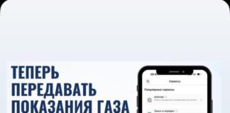 Показания потребленного газа можно передавать через eGov Mobile