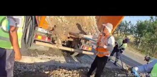 На северном обходе Шымкента проводятся профилактические работы на бетонном покрытии