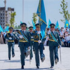 В Шымкенте состоялась торжественная церемония поднятия флага