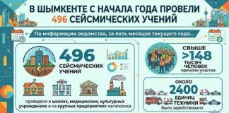 С начала года в Шымкенте организовали 496 тренировок по действиям при землетрясении