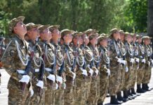 В Шымкенте 70 солдат приняли присягу