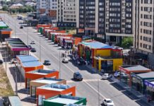 В Шымкенте создали современное пространство для цветочной торговли