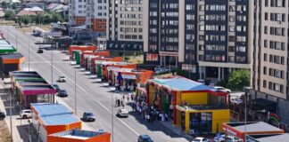 В Шымкенте создали современное пространство для цветочной торговли