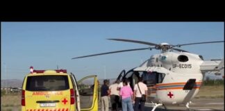 Вертолет МЧС доставил пациента из Туркестанской области в Шымкент