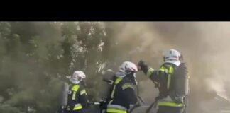 В Шымкенте сотрудники МЧС ликвидировали возгорание