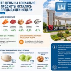Шымкент сохранил стабильные цены на социально значимые продукты