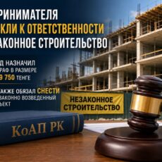 В Шымкенте предпринимателя оштрафовали за незаконное строительство