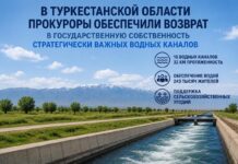 Прокуратура вернула в госсобственность водные каналы в Туркестанской области