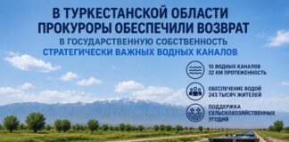 Прокуратура вернула в госсобственность водные каналы в Туркестанской области