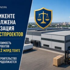 После вмешательства прокуратуры в Шымкенте продолжили строительство двух логистических объектов