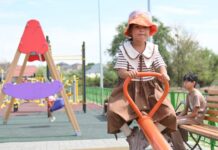 В микрорайоне «Акжар» Шымкента открыли новую детскую площадку