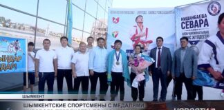 Борцы из Шымкента отличились на чемпионате мира по қазақ күресі в Баку