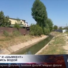Для улучшения микроклимата в Шымкенте, ирригационные каналы заполнили водой