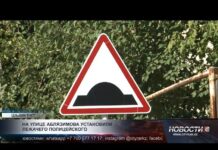 На улице Аблязимова установили лежачего полицейского