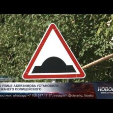 На улице Аблязимова установили лежачего полицейского
