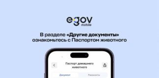 В eGov Mobile стал доступен паспорт домашнего животного