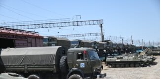 Военная техника из Шымкента отправилась на полигон в Жамбылскую область