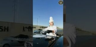 В Туркестанской области супругов наказали за приготовление торта в движущемся автомобиле