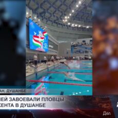 17 медалей завоевали пловцы из Шымкента в Душанбе