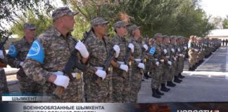 125 военнообязанных приняли присягу в Шымкенте