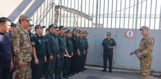 Военнослужащие Шымкента посетили исправительное учреждение в рамках профилактики коррупции