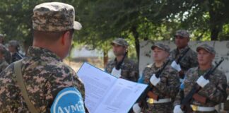 В Шымкенте 125 военнообязанных присягнули на верность Родине