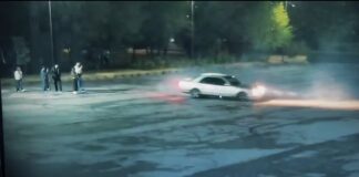 Водителя за дрифт возле памятника арестовали на 10 суток в Шымкенте