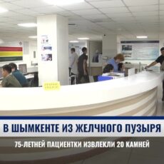 В Шымкенте из желчного пузыря 75-летней пациентки удалили 20 камней