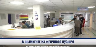 В Шымкенте из желчного пузыря 75-летней пациентки удалили 20 камней