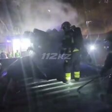 Пожарные ликвидировали возгорание в кафе Шымкента