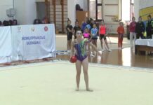 Более 300 гимнасток выступают на открытом турнире в Шымкенте