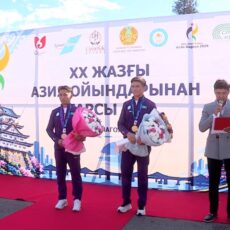 Братья Сабырхан вернулись в Шымкент с медалями Азиатских игр