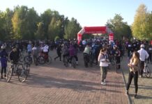 Около 400 велосипедистов приняли участие в веломарафоне в Шымкенте