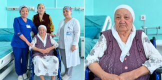 106-летнюю пациентку выписали домой после лечения инсульта в Шымкенте