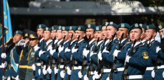 В Шымкенте 105 кадетов приняли Военную присягу