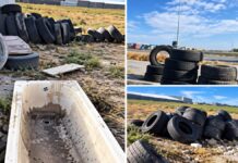 В Туркестанской области мужчину наказали за незаконный выброс 8 тонн старых шин