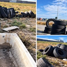 В Туркестанской области мужчину наказали за незаконный выброс 8 тонн старых шин