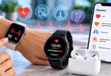 Казахстанцам стали доступны новые функции контроля здоровья на Apple Watch, Samsung и AirPods