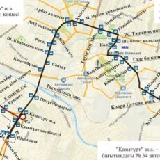В Шымкенте на три дня ограничат движение по улице Жандарбекова и изменят маршрут автобуса №34